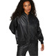 Puma T7 Oversized Faux Leather Bomber (black)