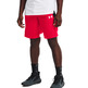 UA Men's Baseline 10" Shorts "Red"