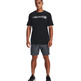 UA Men's Camo Chest Stripe Short Sleeve "Black"