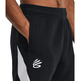 UA Men's Curry Splash Fleece Shorts "Black"