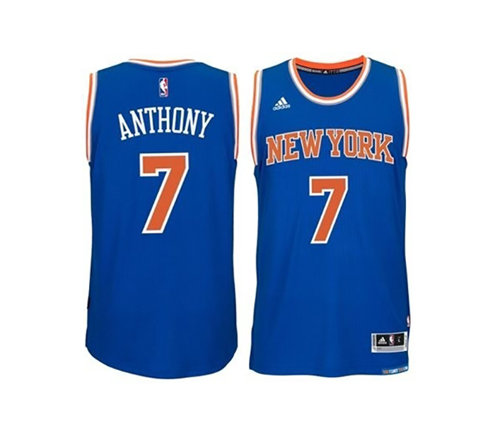 Camiseta Swingman Adidas NBA Carmelo Anthony #7# Knicks (azul)
