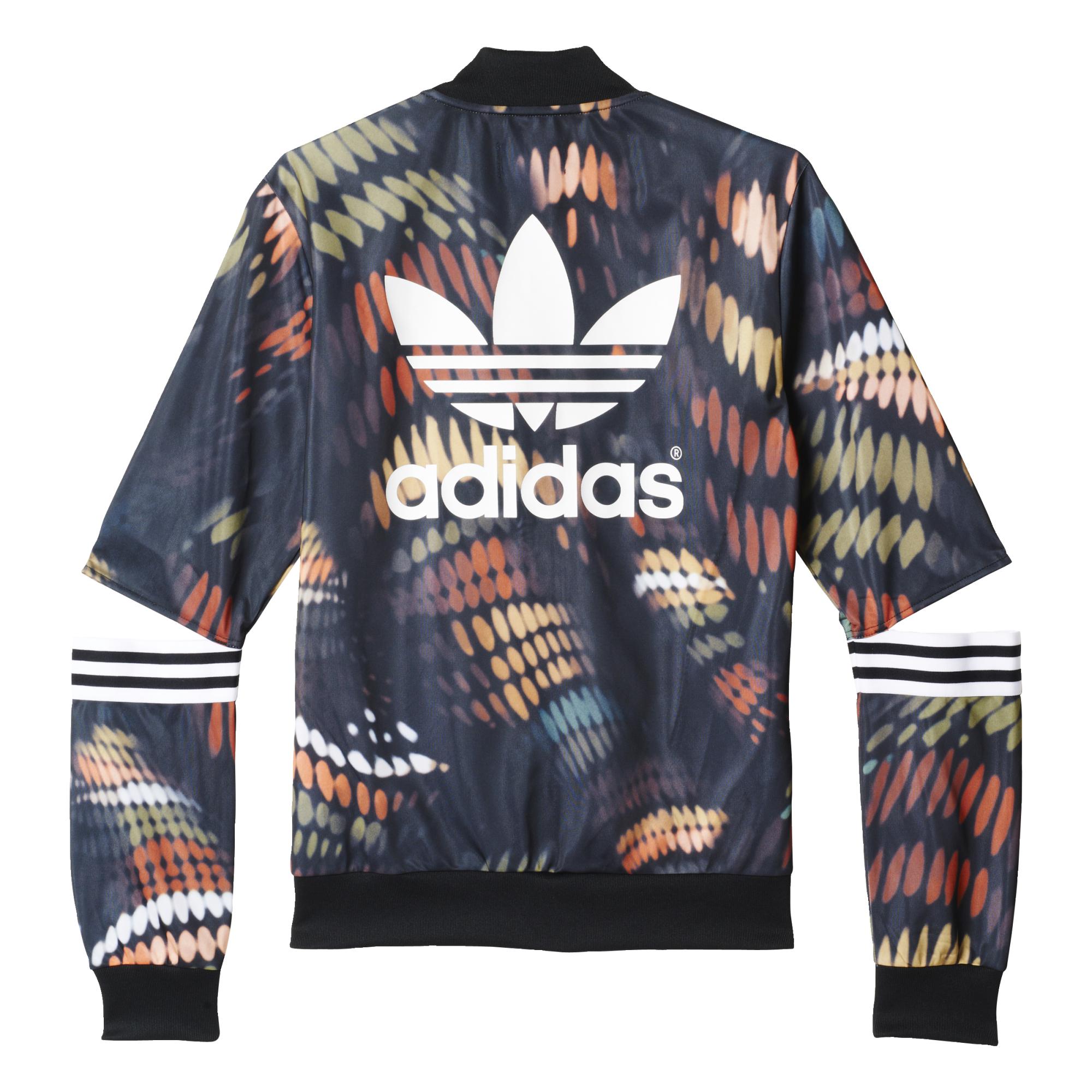 Adidas Originals Cut Out Circus Track Top By Rita Ora (multicolor)