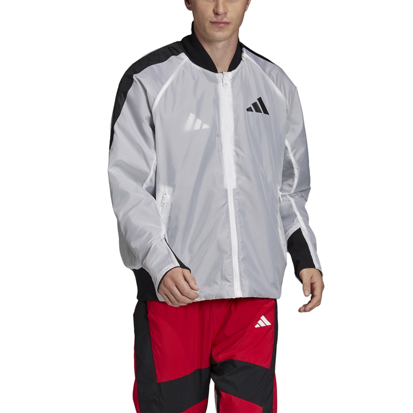 adidas white down jacket