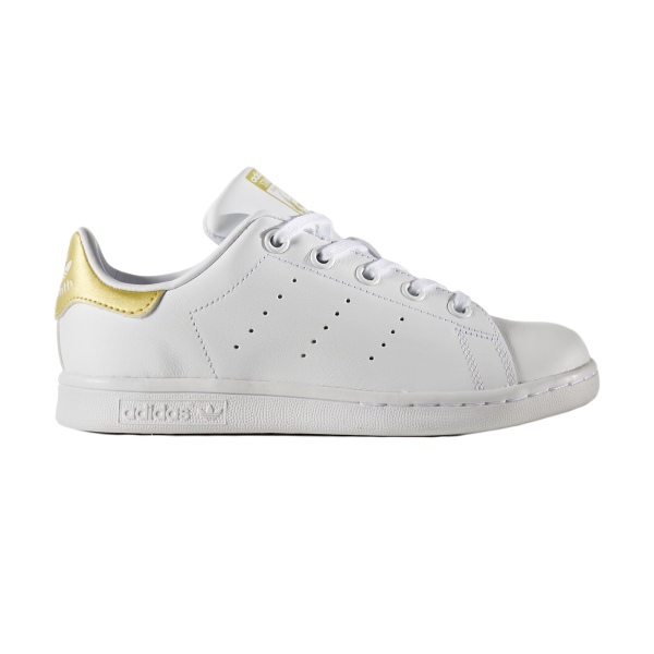 stan smith white and gold sneakers