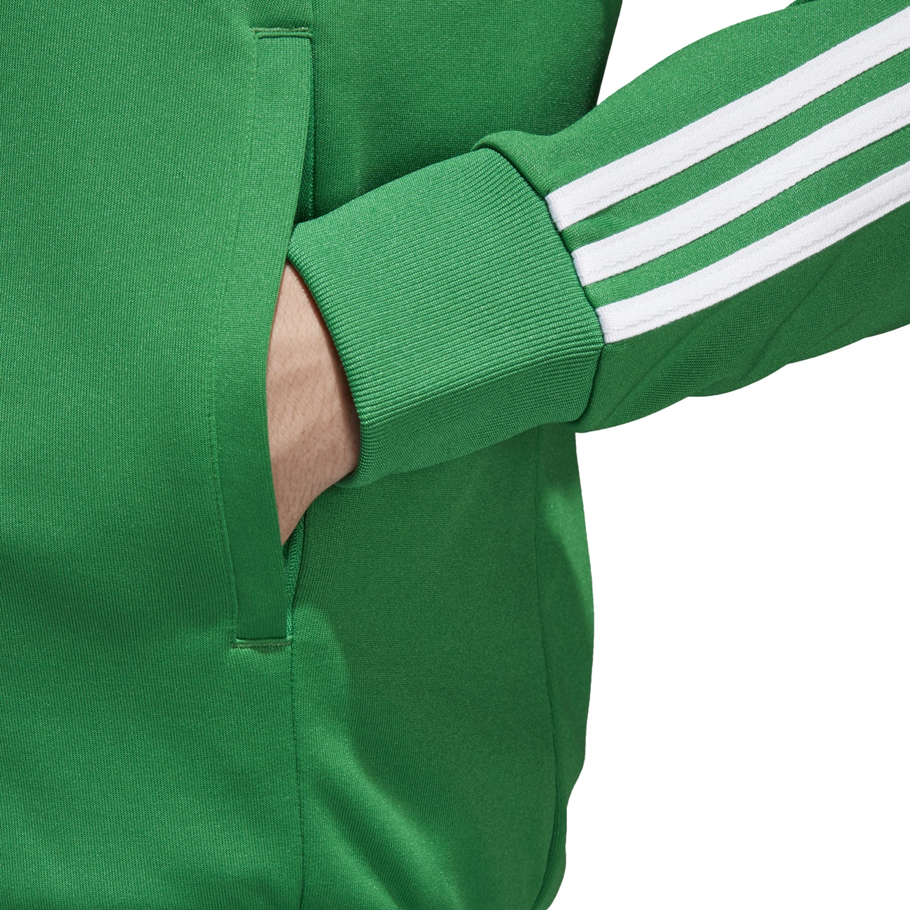 adidas track top green