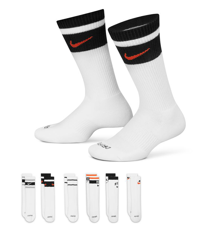 Nike Everyday Plus Cushioned Crew Socks (Multi-Color)