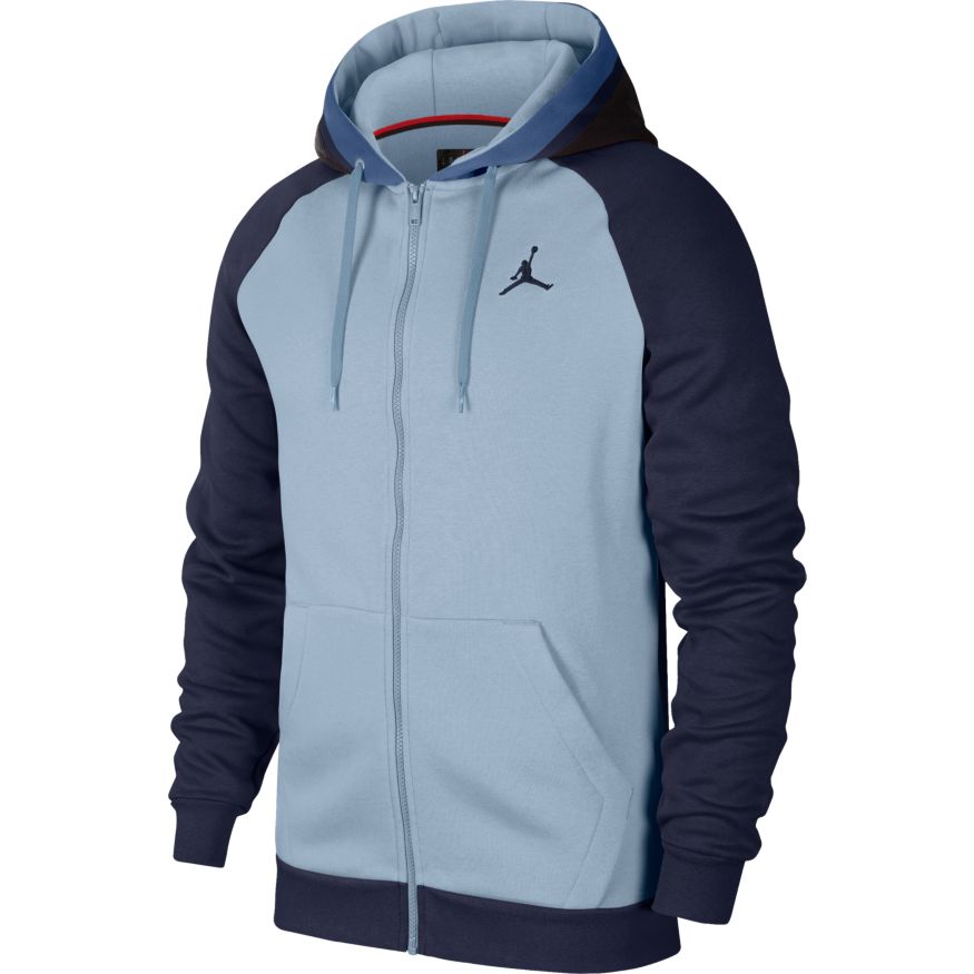 jordan air men's fleece full zip hoodie