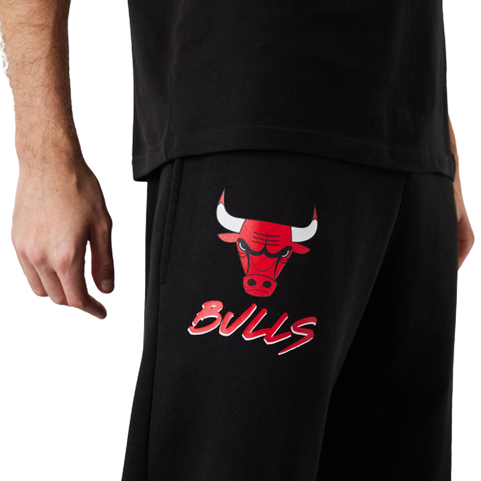 New Era NBA Chicago Bulls Script Logo Jogger Black