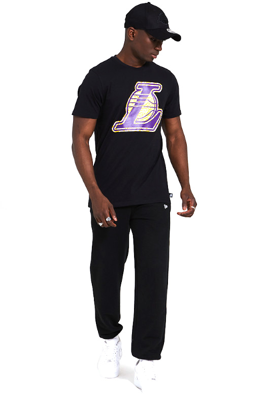 Official New Era NBA Infill Team Logo LA Lakers Black Jersey B9169_481  B9169_481