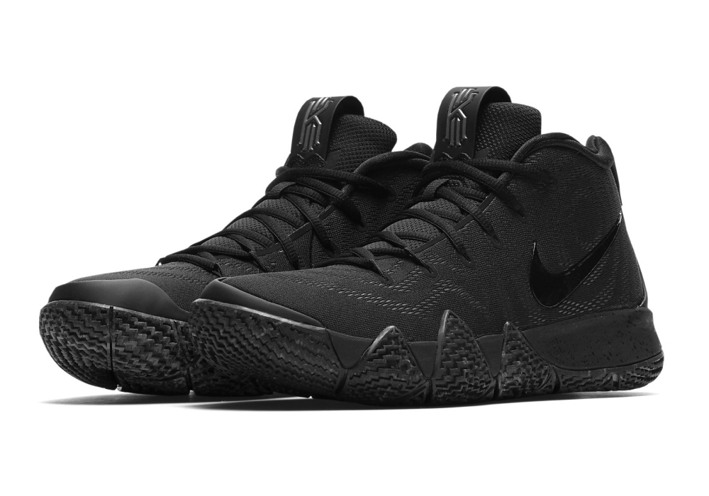 kyrie 4 black and grey