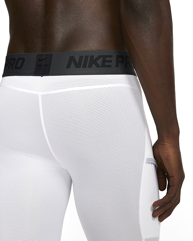 Nike Pro 3/4 Basketball Tights (White) 