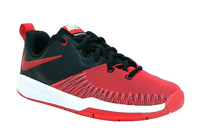 nike team hustle d7 black and red