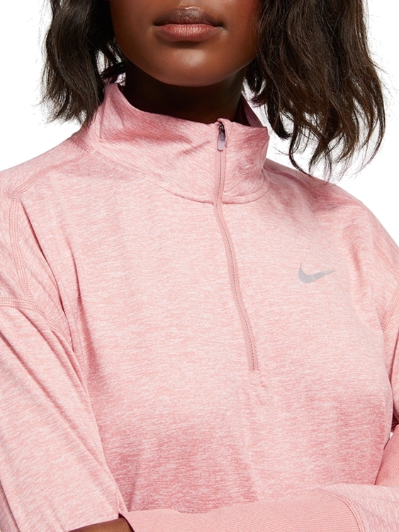 pink nike zip top