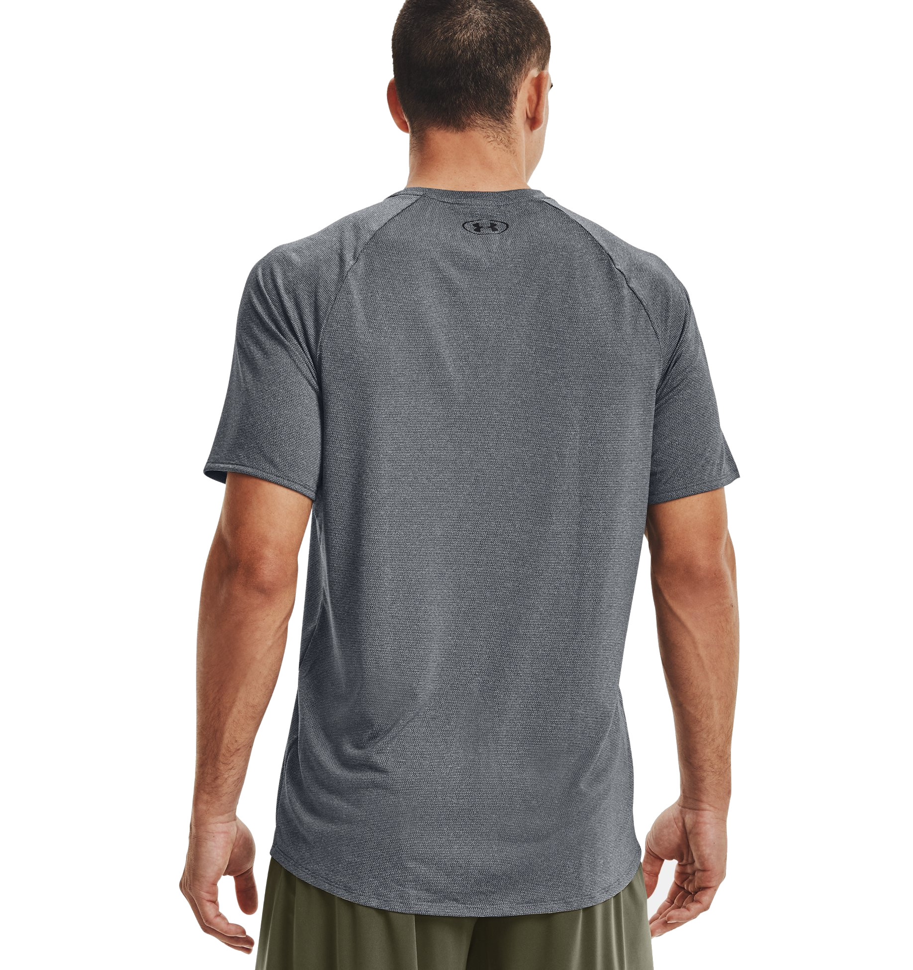 UA Men's Tech™ 2.0 Textured Short Sleeve T-Shirt Pitch Gray