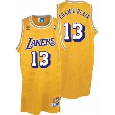 Adidas Camiseta Swingman Wilt Chamberlain Lakers (amarillo)