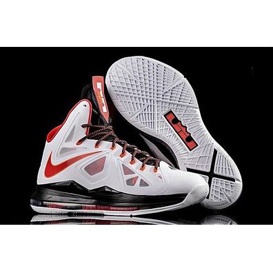 Lebron X "Home" (100/white/red/black)