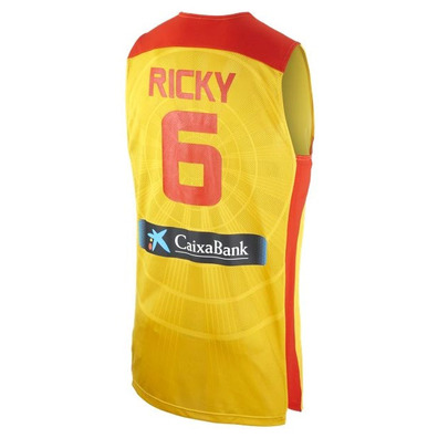 Camiseta Selección España Ricky Rubio (740/amarillo/rojo)