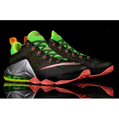 Lebron XII Low "Remix" (003/negro/volt/ blue/crimson/gris)