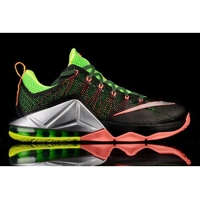 Lebron XII Low "Remix" (003/negro/volt/ blue/crimson/gris)