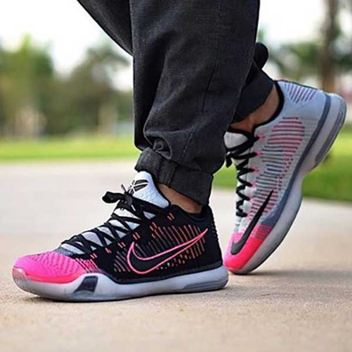 Kobe X Elite Low "Mambacurial" (010/Black/wolf grey/pink fish)