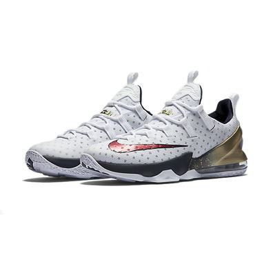 Lebron XIII Low "USA" (164/white/university red/obsidian)