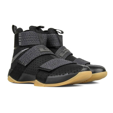 LeBron Soldier 10 SFG "Black Gum" (009/black/mtlc dark grey/gum yellow)