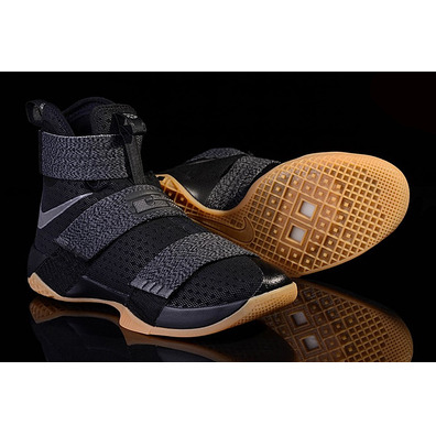 LeBron Soldier 10 SFG "Black Gum" (009/black/mtlc dark grey/gum yellow)