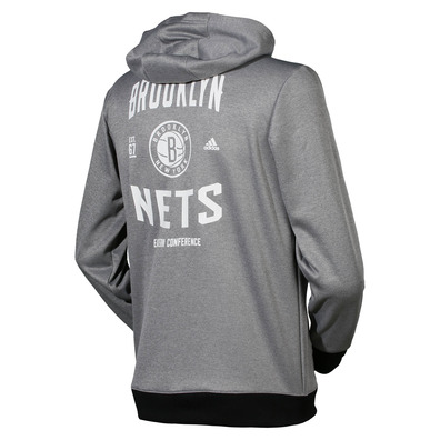 Adidas NBA Sudadera Brooklyn Nets Fan Wear (gris/negro)