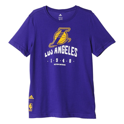 Adidas NBA Basics L.A Lakers Kids Tee (purple/yellow)