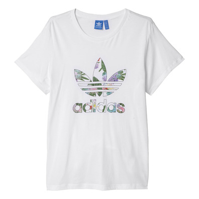 Adidas Originals Boyfriend Trefoil Floral Tee (white)