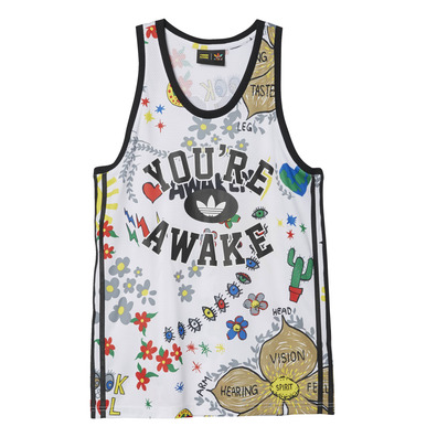 Adidas Originals Artist Doodle Tank Top By Pharrell Williams (multicolor)