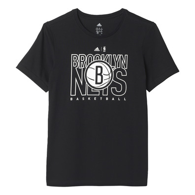 Adidas Camiseta Youth 3 NBA Brooklyn Nets (negro/blanco)