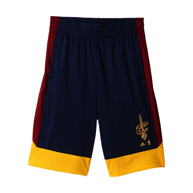 Adidas NBA Short Junior Winter Hoops Cleveland Cavaliers (marino/burdeos/amarillo)