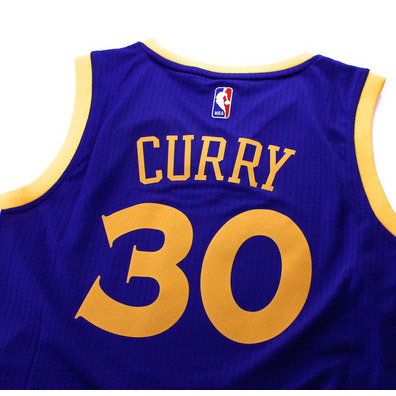 Camiseta Adidas NBA Swingman Stephen Stephen Curry #30# Warriors (azul/amarillo)