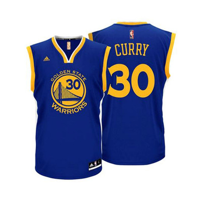 Camiseta Adidas NBA Swingman Stephen Stephen Curry #30# Warriors (azul/amarillo)