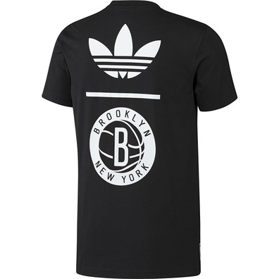 Camiseta Brooklyn Nets  (negro/blanco)