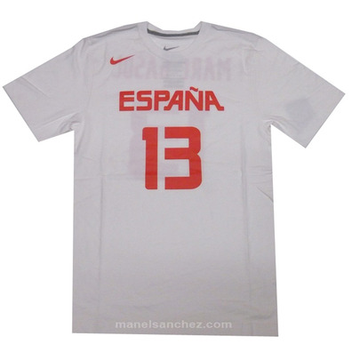 Nike Logo Spain Replica Jersey Marc Gasol #13# (102/white)