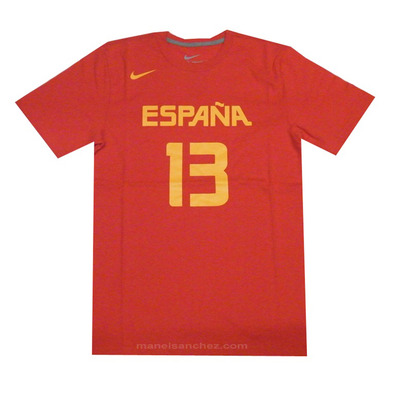 Nike Logo Spain Replica Jersey Marc Gasol #13# (602/red)