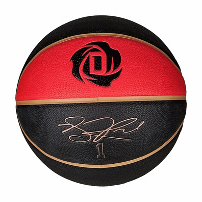 Adidas Balón D-Rose All Purpose 2 Talla 6 (negro/rojo/oro)