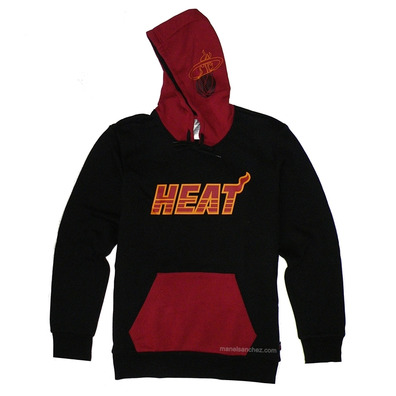 Adidas NBA Heat Fan Winter Fleece Hoodie Men´s (black/burgundy)