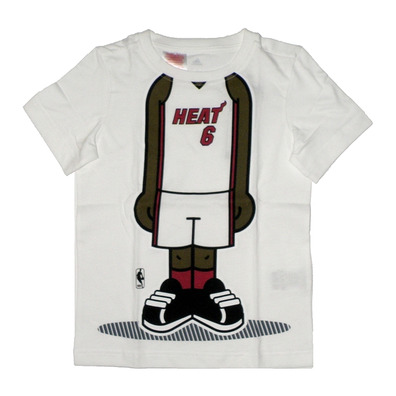 Adidas Tee GFX Graphic Miami Heat James Nº 6 (white)