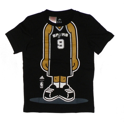 Adidas Tee Y GFX Graphic Spurs Parker Nº 9 (black)