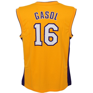 Adidas Camiseta Replica Gasol Lakers (amarelo/roxo/branco)