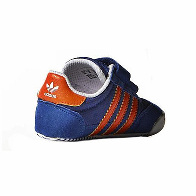 Adidas Originals Dragon Learn 2 Walk Crib (azul/naranja/blanco)