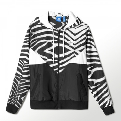 Adidas Original Mujer Colorado Winbreaker Zebra (negro/blanco)