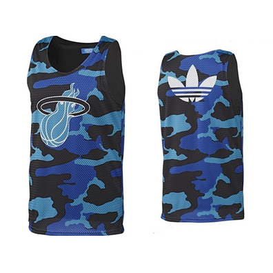 Adidas Camiseta Reversible Miami Mesh (azul/negro/blanco)