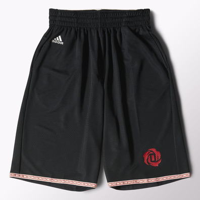 Adidas Short D-Rose Madness (negro/rojo)