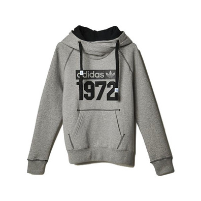 Adidas Originals Sudadera Super Fleece Logo (gris/negro)