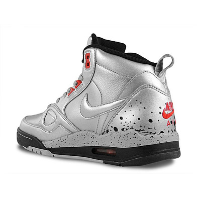 Nike Wmns Flight 13 Mid "Silver" (002/plata/negro)