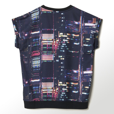 Adidas Originals Camiseta Mujer Tokio Printed (negro multicolor)